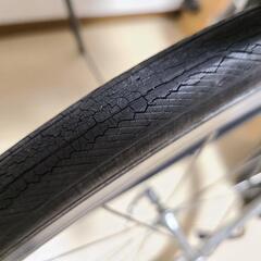 ロードバイク用ホイール＋タイヤ（ジャンク）の画像