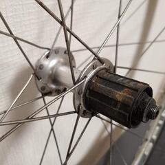 ロードバイク用ホイール＋タイヤ（ジャンク）の画像