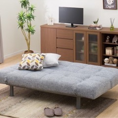 【最終価格】ニトリ ソファベッド(マークスAM GY)の画像