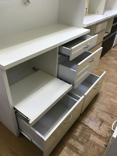 FU1241】☆システムキッチンボード ホワイト 白 MOISS キッチン家具 