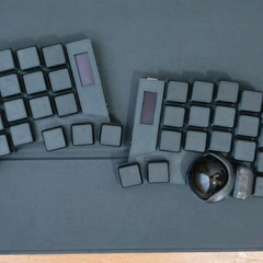 Keyball39 黒　オールブラック マット仕上げ　完成品