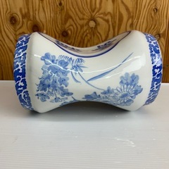 k1026608 高級陶器 陶器の枕 寿福 骨董 中国 染付 昭和レトロ ビンテージ 中古品 現状品 中古 現状品の画像