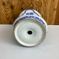 k1026608 高級陶器 陶器の枕 寿福 骨董 中国 染付 昭和レトロ ビンテージ 中古品 現状品 中古 現状品の画像
