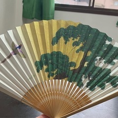 名古屋扇子 松鶴