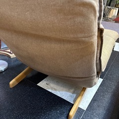 【限定】 無印良品 無印 MUJI リクライニングチェア オットマン チェア リラックス シンプル おしゃれ インテリアの画像