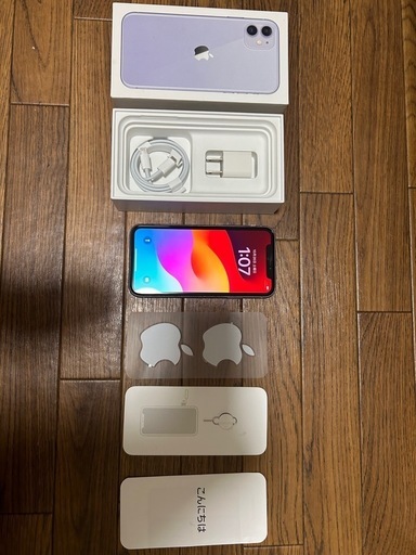 値下げ‼️au判定⭕️　iPhone 11 パープル　超美品　携帯　スマホ　本体　SIMフリー　SIMフリーロック解除済