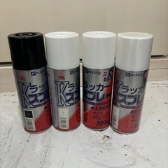 【未開封あり】ラッカースプレー白黒4本セットの画像