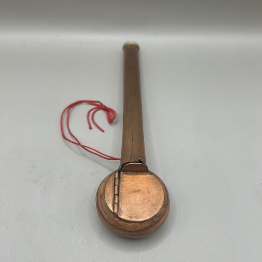 k1026610 矢立 江戸期 銅製品 時代物 アンティーク 矢立 銅製 携帯書道具 筆記用具 古民具 古道具  骨董 骨董品 時代物 レトロ 中古 現状品