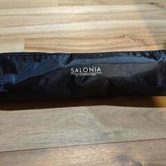 未使用 SALONIA  ストレートヘアアイロン  耐熱ポーチ付  ホワイトの画像