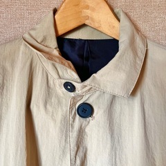 THE SHOP TK ザ ショップ ティーケー ナイロンジャケット ショートコート M ベージュの画像
