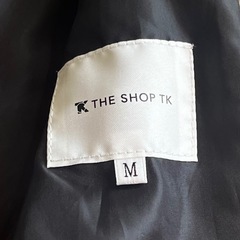 THE SHOP TK ザ ショップ ティーケー ナイロンジャケット ショートコート M ベージュの画像