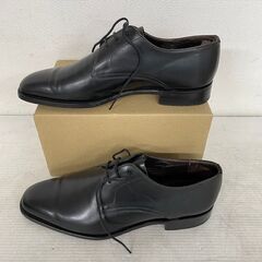 【Otsuka】 大塚製靴 革靴 プレーントゥ 外羽根式 クロ 27㎝ J0513の画像