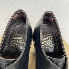 【Otsuka】 大塚製靴 革靴 プレーントゥ 外羽根式 クロ 27㎝ J0513の画像