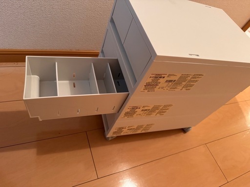 無印良品 ケース引出式 浅型2個 三段分