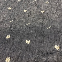 【中古品】麻の半袖ワンピースの画像