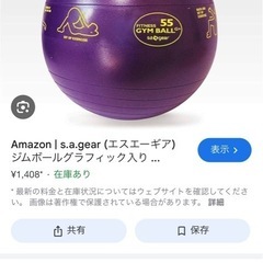 フィットネスジムボール 直径55cm