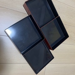 三段お重箱 無地 シンプル 一度のみの使用の画像