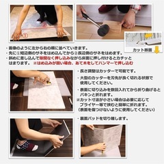 Makinolabs フロアタイル はめ込み 置くだけ ストーン S004 接着剤不要 床暖房対応 9枚セットの画像