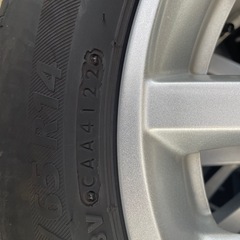 155/65R14タイヤ・ホイールセット　日産純正アルミの画像