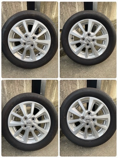 155/65R14タイヤ・ホイールセット　日産純正アルミ