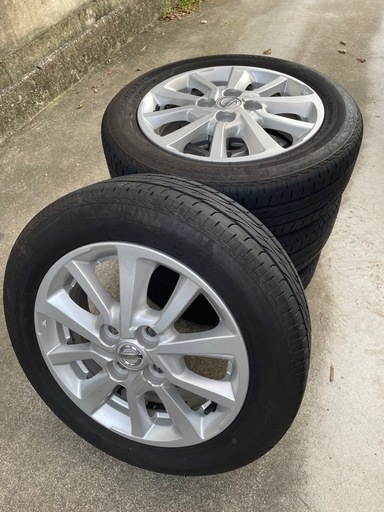 155/65R14タイヤ・ホイールセット　日産純正アルミ