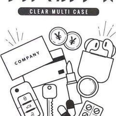  サンリオ クリアマルチケース SSサイズ カラビナ付きの画像