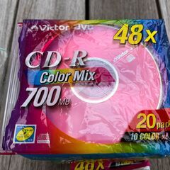 CD-R 700MB ／Color Mix／Victor/JVC　19枚＋1の画像