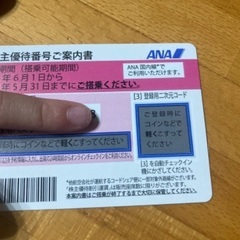 ANA 株主優待券