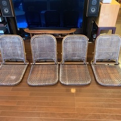 炬燵用籐座椅子の画像