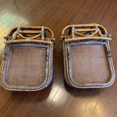 炬燵用籐座椅子の画像