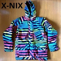 【美品】X-NIXカラフルスノーボードウェア