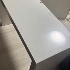 27日お引き取りいただける方限定！IKEA マルム　ホワイト　デスク