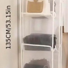 半透明メッシュワードローブ収納