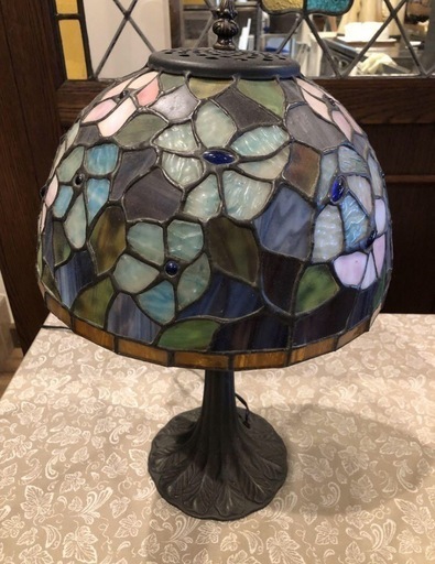 アンティーク　ステンドグラス　ライト