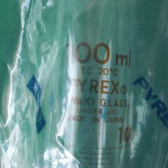 【未使用品】岩城硝子　メスシリンダー　100㎖の画像