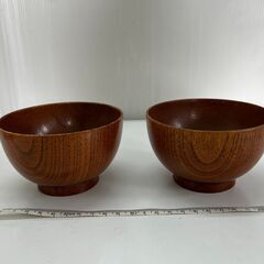 木製おわん　２個