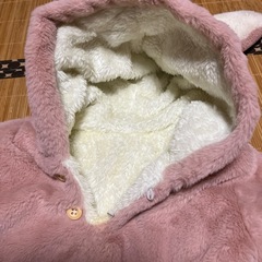 ニンジン付きウサギ着ぐるみカバーオールの画像