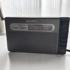 ★美品 シリアルNo最小です 革ケース美 SONY SRF-M100