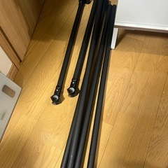 つっぱり2段ハンガー（ニトリ）黒　練馬区の画像