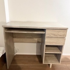 LOWYA パソコンデスク　オークの画像