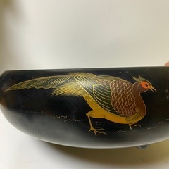 人間国宝　荒川豊蔵作　鼠志野　人間文化財　瀬戸黒鉢　蔵から物の画像