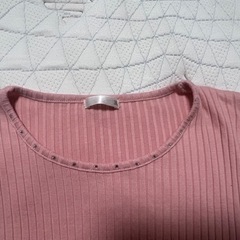 17-半袖　リブニット　3Lの画像