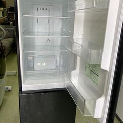 【リサイクルショップ　ピカソ　小松原】東芝 TOSHIBA 153L 2ドア 右開き冷蔵庫ブラック2017年製 GR-M15BS★7559★の画像