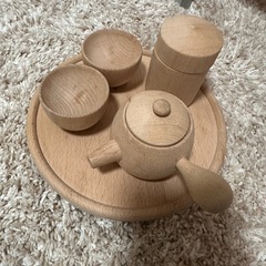 木製　茶器セット　ままごと