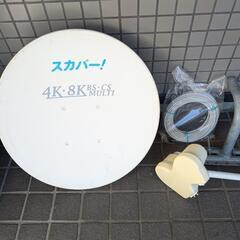 東区引取 スカパーチューナーTZ-HR400P BSCSアンテナセットの画像