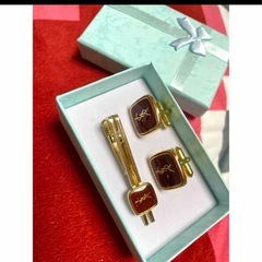 ビンテージ YVES SAINT LAURENT ネクタイピン＆...