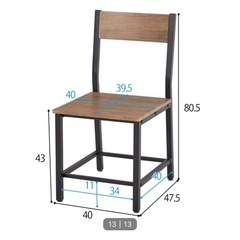 【新品】ダイニングチェア 2脚の画像