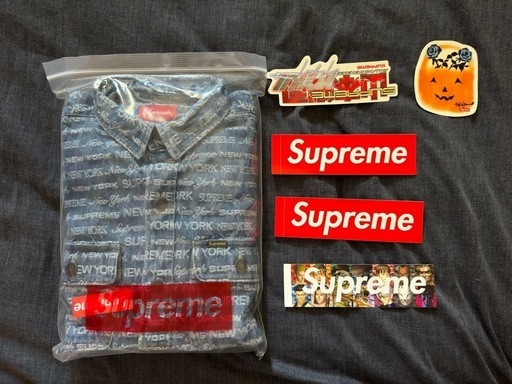 メンズ Supreme -Multi Type Jacquard Denim Shirt
