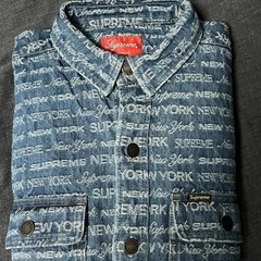 Supreme -Multi Type Jacquard Denim Shirtの画像