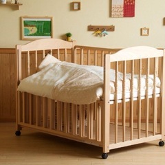 ベビーベッド日本製の画像